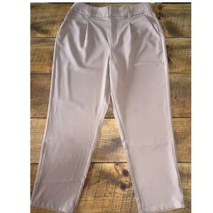 NWT Halara Womens Tan Straight Leg Lightweight Stretchy Dress Pants Size Large